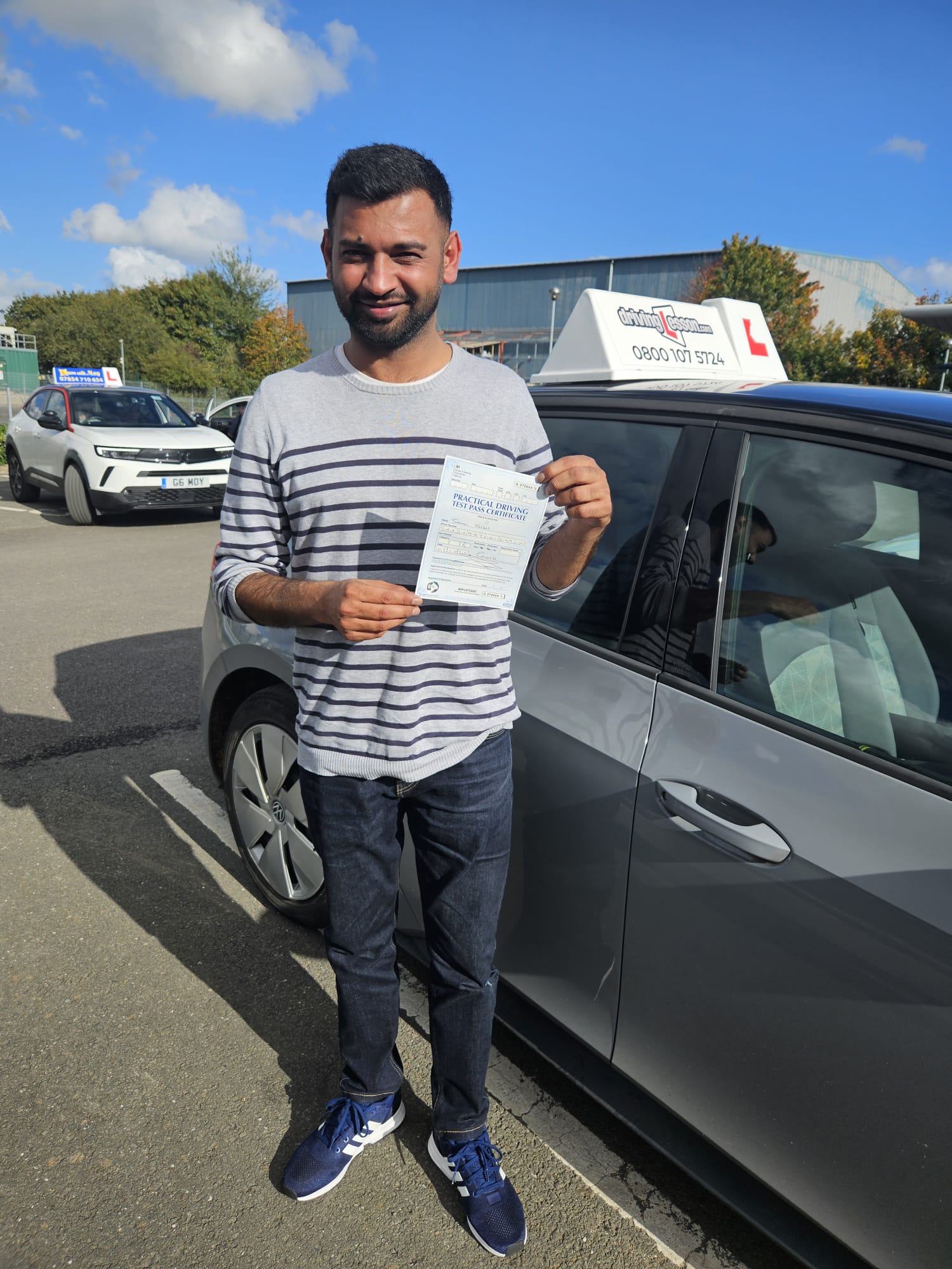 Auto Drivers pupil passing their driving test