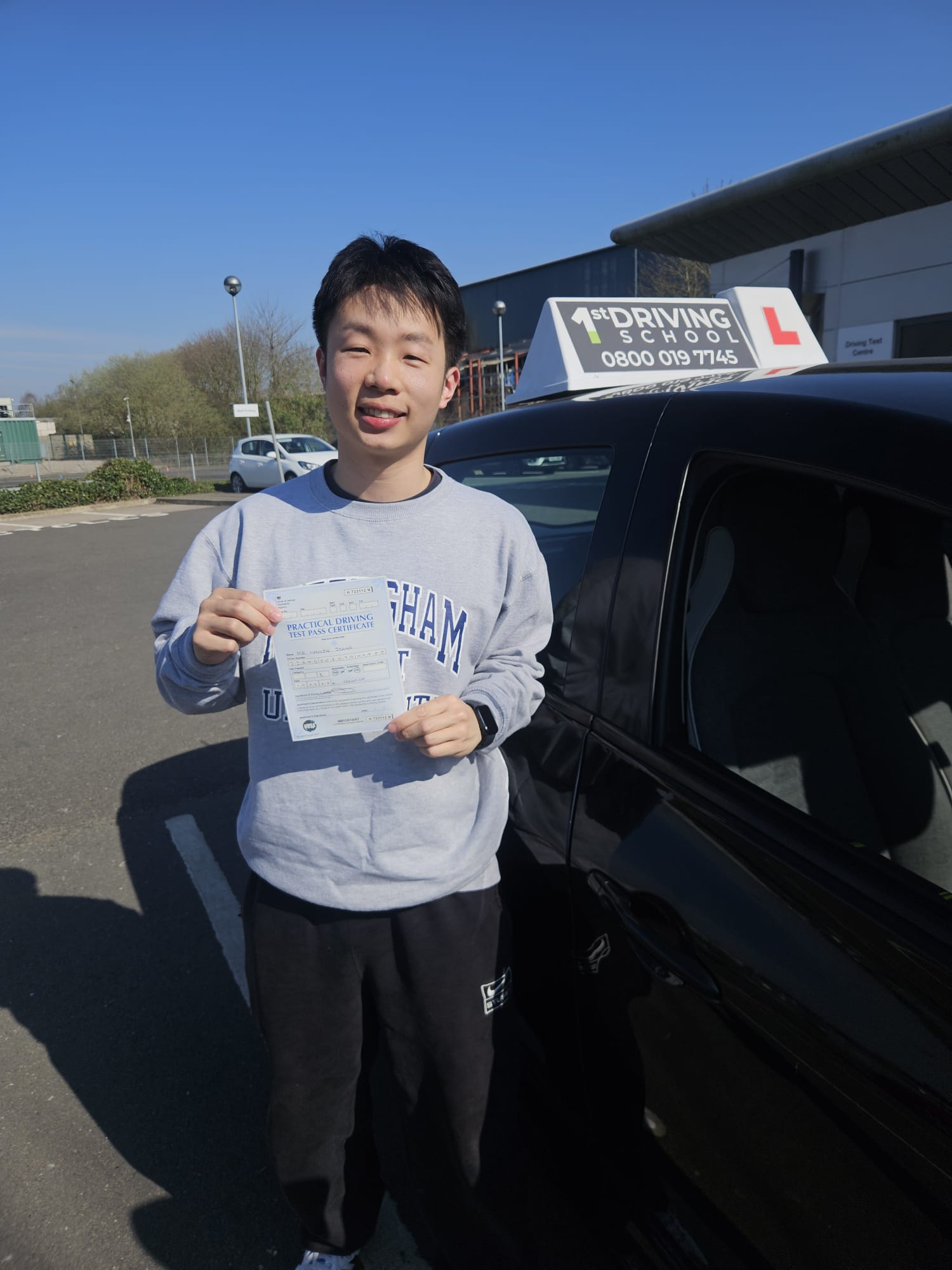 Auto Drivers pupil passing their driving test
