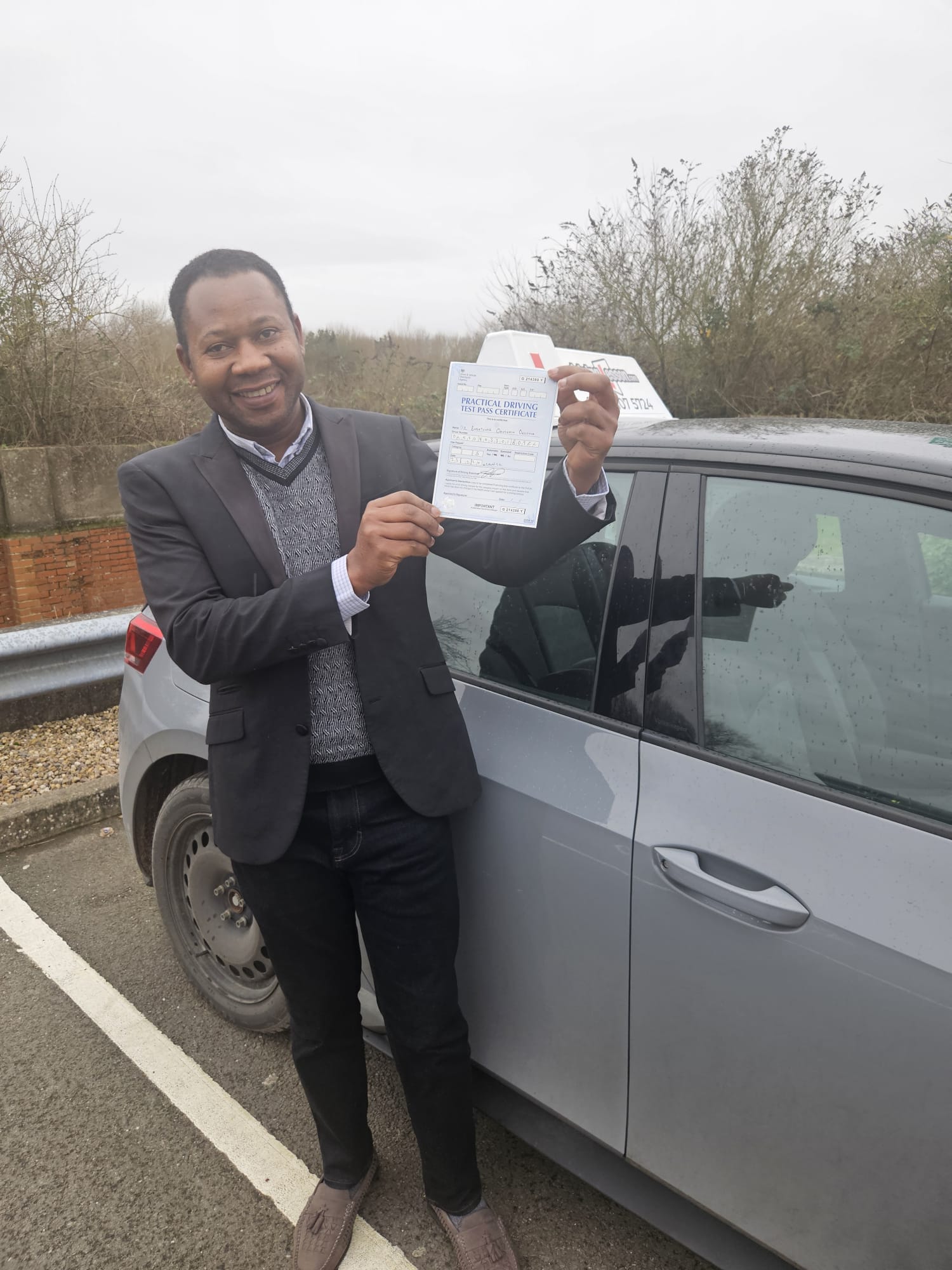 Auto Drivers pupil passing their driving test