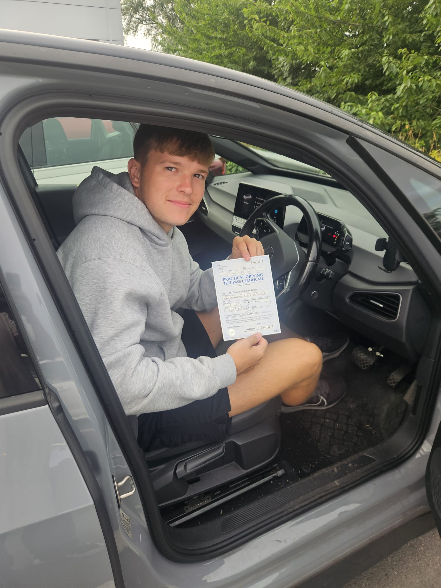 Auto Drivers pupil passing their driving test